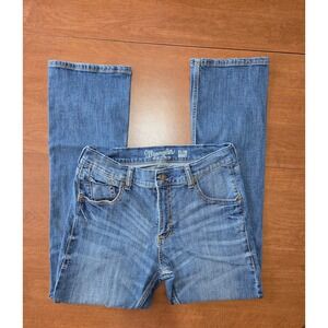 Wrangler Retro Slim Boot Mens Jeans Medium Wash Denim W30 L29 Western 77MWZLY